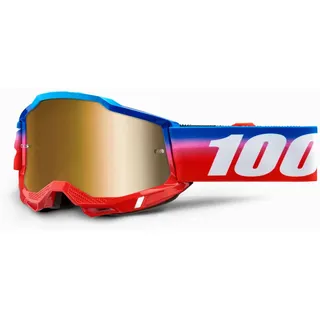 100 Percent Accuri 2 Unity, Crossbrille verspiegelt - Blau/Rot/Pink/Weiß Gold-Verspiegelt