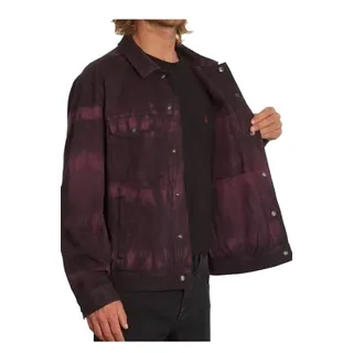 Volcom Herren Jeansjacke Vaderetro Tie Dye - M