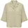 Cropped Hemd Bluse Struktur Khaki S