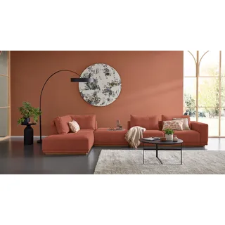 Musterring Wohnlandschaft Polyester 3-Sitzer Braun