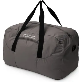 große faltbare Reisetasche 55 L, leichte Falttasche Reise-Gepäck Weekender Tasche Strandtasche mit Reißverschluss Damen Herren Tragetasche Travel Bag XL,Graphite - Grau