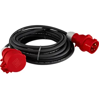 Brennenstuhl CEE Verlängerungskabel IP44 schwarz H07RN-F 5G1.5 5-polig 10m (1167710)