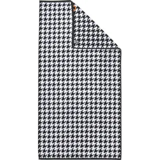 done.® Duschtuch »Daily Shapes Bird« Jacquardgewebe, modernes Muster, schwarz-weiß