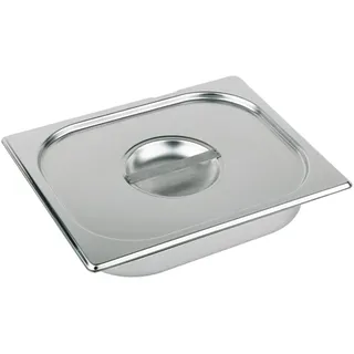 APS GN 1/2 Deckel ohne Löffelaussparung, rostfreier Edelstahl, Abmessungen 325 x 265 mm/Höhe 35 mm