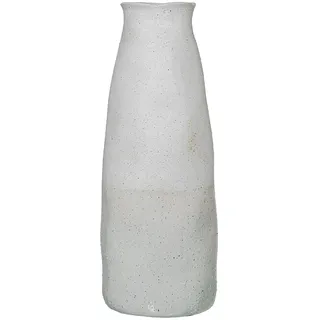 DRW Bodenvase aus Keramik in Weiß und Creme Sand 19 x 19 x 50 cm, 19x19x50 cm