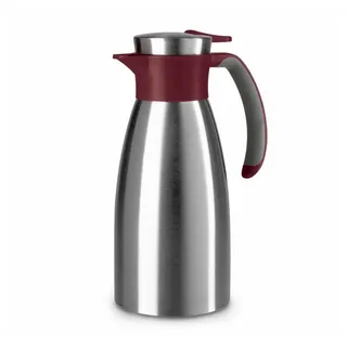 Soft Grip edelstahl/weinrot 1 l