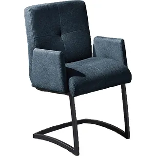 exxpo - sofa fashion Freischwinger Kunstleder blau