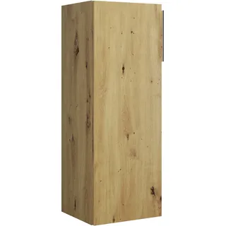 burgbad Eqio Halbhoher Schrank 1-türig, Türanschlag links, 960x350x320mm, UH3525LF5662G0146, Farbe: Eiche Dekor Urban / Eiche Dekor Urban, Griff Chrom G0146