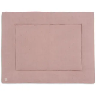 jollein Krabbeldecke für Baby - Cosy Knit, Wild Rose - 60% Baumwolle, 40% Acryl - Laufgittereinlage - 75x95 cm - Spieldecke Baby
