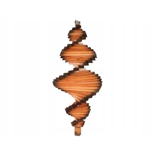 MAZUR Windspirale aus Holz | Windspiel Garten | Twister | Wind Spirale | Windspiele | Wind Spinner | Gartenstecker | Windrad | Windspiele für draußen hängend | Windmühle