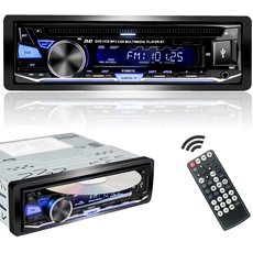 Autoradio mit CD DVD Player Bluetooth USB,1 Din RDS AutoRadio FM/AM Freisprecheinrichtung MP3 SD AUX von Hengweili