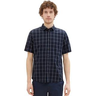 TOM TAILOR Herren 1036220 Hemd, 31791 - Navy Check, 3XL