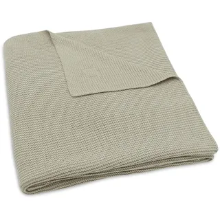Jollein 516-522-67053 Kinderdecke Strickdecke Basic Knit Olive (100x150 cm)