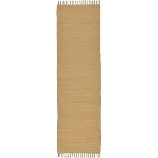 OTTO home Teppich »Gastines« rechteckig 5 mm Höhe Wendeteppich, reine Baumwolle, handgewebt, uni, waschbar, modern, beige