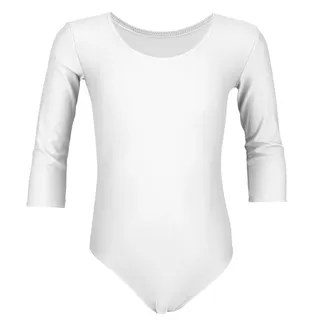 AQUARTI Turnanzug "Body Mädchen Body 3/4 Arm", weiß