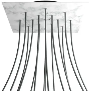 Creative Cables Krovnq4015f105 Xxl Rose-one Square Carrara Marmor Rosen-set - Multicolor - 400 mm