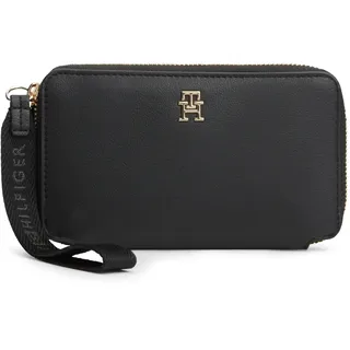 Tommy Hilfiger TH Logotape Compact Zip Around Geldbörse schwarz