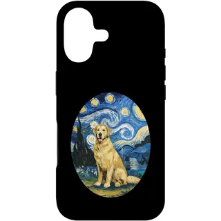 Hülle für iPhone 17 Sternennacht Kleid und Van Gogh Kleid Labrador Yellow Lab