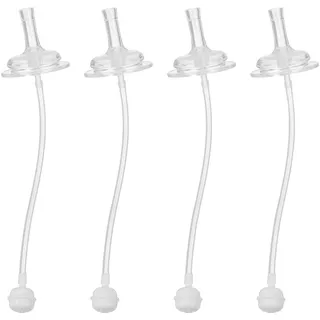 HEMOTON 4 Stück Wasserspeier Rührstäbchen Trinken Strohhalm Für Trinkflaschen Trinkhalm Für Kinderflaschen Flaschenstroh Strohhalme Flasche Stroh Rührer Kieselgel Universal- Baby