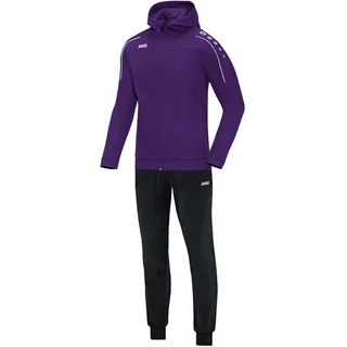 JAKO Trainingsanzug Herren & Damen Polyester Classico mit Kapuze Lila S - Jogginganzug 2-teilig für Sport und Alltag, Jogginghose & Trainingsjacke
