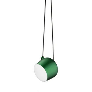 Flos Aim Sospensione Deckenleuchte LED aus Aluminium und Polycarbonat in der Farbe Ivy Anodized 16Watt, Maße: 24,3cm x 24,3cm x 21,1cm, F0090039