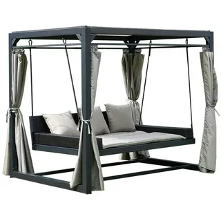 Home Deluxe Provence mit Bett 2,36 x 1,8 m anthrazit/taupe