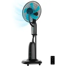 Cecotec Wasservernebler Ventilator mit Fernbedienung EnergySilence 490 Freshessence, 90 W, Durchmesser 40,6 cm, 5 Flügel, 2,8 l Tank, 7,5-Stunden-Timer, LED-Anzeige und Oszillation