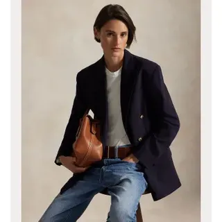 Polo Ralph Lauren für Damen. 211952717001 Mantel 2/74 Stretch navy (40), Lässig, Wolle, Marine