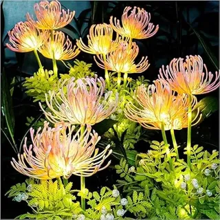Redefun Gartendeko Solarleuchten 4 Stück Solarlampen für Außen Garten, IP65 Wasserdicht Solar Blumen Gartenbeleuchtung, Solarstecker für Aussen Balkon Blumenkästen Terrasse Friedhof Deko
