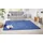 Shashi Gr 6 blau B 200cm H 8 5mm L 300cm Kunstfaser Teppiche Kurzflor Unifarben Läufer weich Esszimmer Kinderzimmer Flur