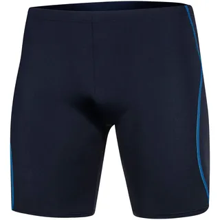 Aqua Speed Trainings Badehose Herren + gratis eBook | sportliche Schwimmhose eng | Swimwear Men | Wassersport Jammer blau | Blake, Gr. L, Navy Blue