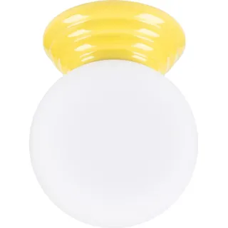 Plafond ZORI gelb IP44 1xG9 8W glasierte Keramik/Glas 12x16x12cm Sollux Lighting - Gelb