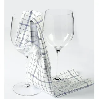 Blue Clean Glas, Geschirrtücher und Reinigungstücher der Spitzenklasse 50 x 58 cm aus der Mikrofaser filamon Gastroqualität 4er Pack