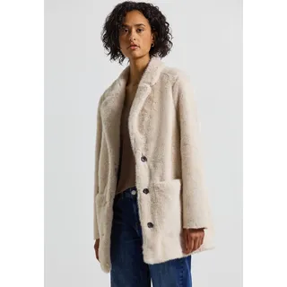 STREET ONE Fake Fur Mantel pastel sand 44