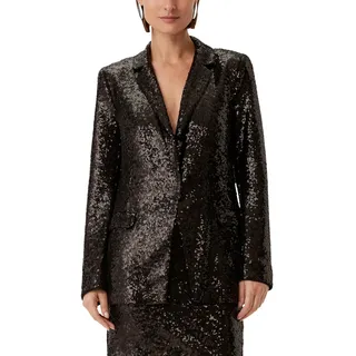 Comma Long Blazer mit Pailletten