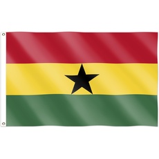 Ghana-Flagge mit Ösen, für Sportveranstaltungen, Pub, Grill, Dekorationen für Sport, Weltmeisterschaft 2023, 152 x 91 cm, Fan-Unterstützung, Tischabdeckung
