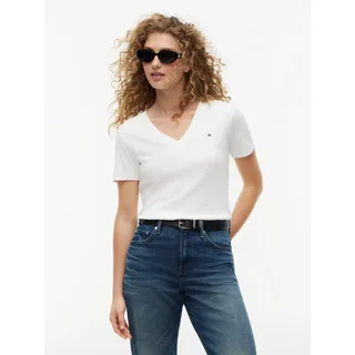 Tommy Hilfiger Cody V-Neck Kurzarm-T-Shirt Weiß S