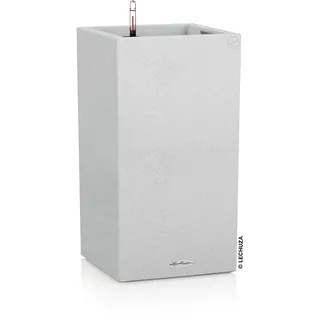LECHUZA Canto Stone 30 high Komplettset 30 x 30 x 56 cm Grau/Weiß