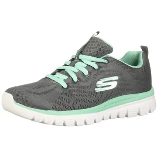 Graceful - Get Connected Wide Fit Charcoal / Green 38