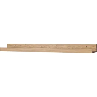 Bilderleiste Eiche Braun L70cm MDF Holz Wandregal Schmal Wanddeko Hängeregal - Braun