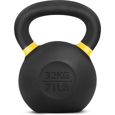 Yes4All CXCM Pulverbeschichtetes Kettlebell aus Gusseisen, 32 kg