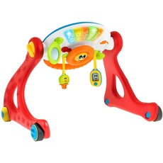 Chicco Grow and Walk 4in1 Baby Aktivitäts Spielzeug und Lauflernhilfe, Lernspielzeug mit manuellen Aktivitäten, Lichtern und Geräuschen, Abnehmbares Elektronisches Panel - Baby Spielzeug 3-36 Monate