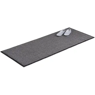 Relaxdays Schmutzfangmatte 200 x 80 cm Grau/Schwarz