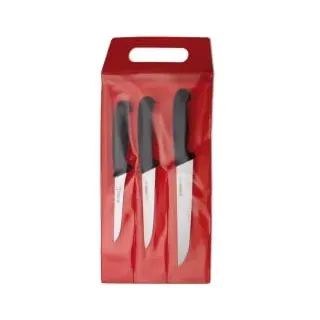 Giesser Fleischer Messer Set 3-tlg. Schwarz