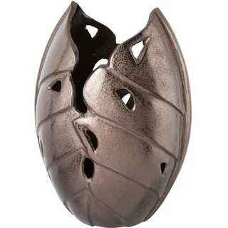 Creativ deco Dekovase in Blattstruktur, Höhe 30 cm,