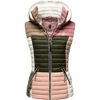 Steppweste NAVAHOO "Steppweste Shadaa Multikulti", Damen, Gr. XL, bunt (multicolour naturals), Obermaterial: 100% Nylon NY.   100% Polyester PES., Westen Steppweste
