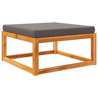 vidaXL Gartenhocker mit Kissen 65x65x29 cm Massivholz Akazie - Braun