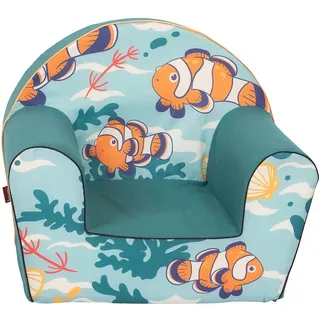 Knorrtoys Kindersessel Clownfish 51 x 42 x 34 cm Baumwolle bunt grün