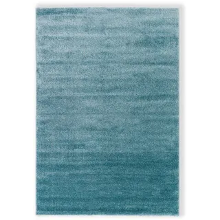 Schöner Wohnen Hochflorteppich , Türkis , Textil , Uni , rechteckig , 80x150 cm , Bsci, Oeko-Tex® Standard 100 , für Fußbodenheizung geeignet, antistatisch, pflegeleicht , Teppiche und Böden, Teppiche, Hochflorteppiche & Shaggys