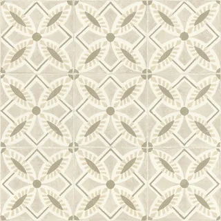Rasch Textil Rasch Tapete 410266 - Gemusterte Vliestapete mit Fliesen-Optik in Beige und Sand aus der Kollektion Beachhouse